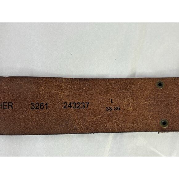 Land’s End Womens Size Large 33" - 36" Genuine Leather Boho Hippie Belt - Picture 15 of 16